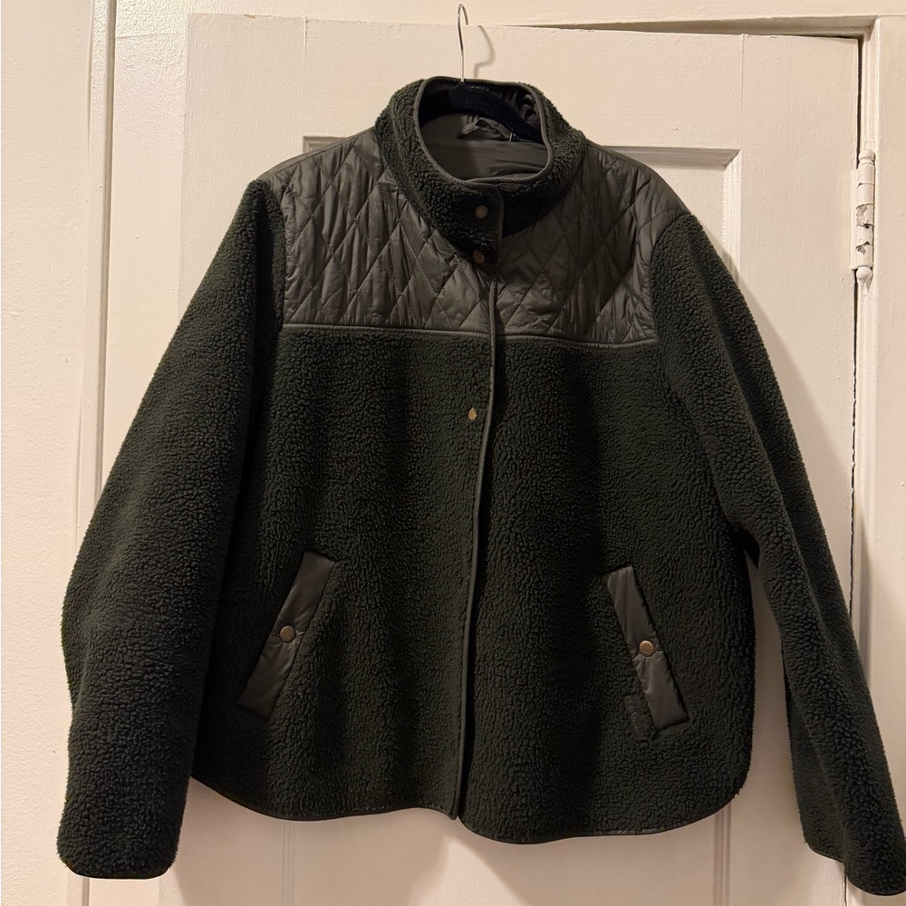Barbour Aspen Fleece Green Jacket